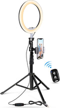 UBeesize 10" Ring Light with Overhead Phone Mount by UBeesize