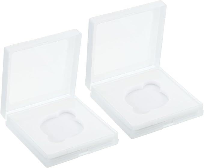 PATIKIL 46mm Lens Filter Case, 2pcs Camera Filter Case Portable Lens Filter Box Water Resistant Dustproof Plastic for Photography Filter Storage by PATIKIL
