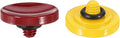PATIKIL Camera Shutter Button, 2 Pack Soft Shutter Release Button Pure Copper Camera Button Concave, for Nikon for Fujifilm for Leica Dark Red/Yellow by PATIKIL
