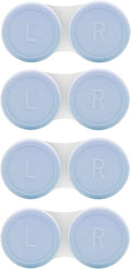 Vastsoon 4 Pack Contact Lens Case, Contact Solution Soaking Case Replacement Kit for Travel, Daily Use (Blue) by Vastsoon