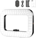 NEEWER Entry Level Version Phone Video Rig with Light, Handheld Stabilizer with 20W Bi Color LED Square Ring Light, 3 Cold Shoes/5200mAh Battery/CRI80+ for Selfie Streaming Vlog Recording, NL200B by Neewer