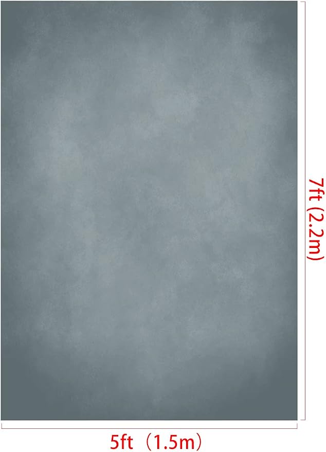 Kate 5x7ft Abstract Blue Grey Backdrop Portrait Backdrops for Vintage Photography - Image 2