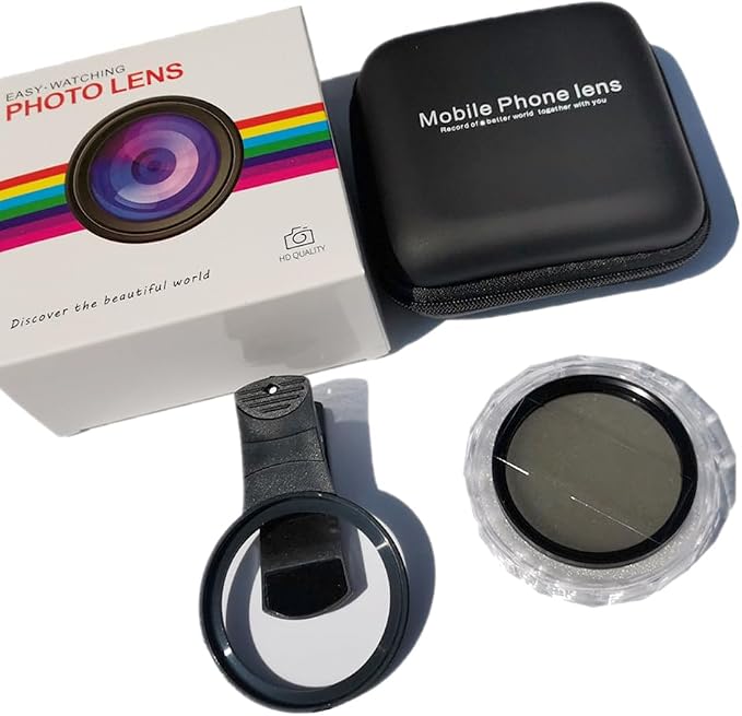 EMVANV 52mm Clip-on CPL Phone Camera Lens Filter, Phone Lens Filter Kit, Universal CPL Filter Compatible with iPhoneSamsung/Android Smartphones(Size:52mm) - Image 2