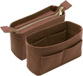 LEXSION Organizer,Bag Organizer,Insert purse organizer with 2 packs in one set fit NeoNoe Noé Series perfectly Brown by LEXSION