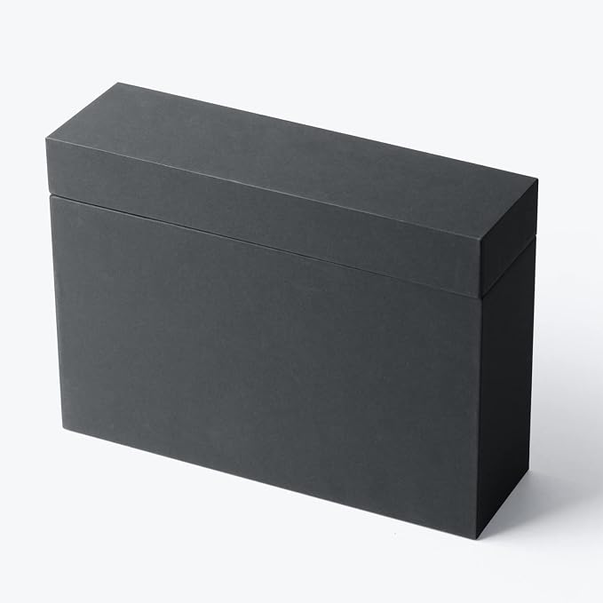 Photo Storage Box 5x7, Photo Display Boxes for Tabletop, Picture Frame for Couple Photos, Wedding Gift Photo Box Black (2 pack) - Image 2