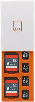 Memory Card Case Holder, Ultra Slim SD Card Storage Organizer for 2 SD and 4 Micro SD (TF) Cards, Protective Portable Wallet for Sony Canon Nikon Camera Cards and Nintendo Switch MicroSD by Unknown