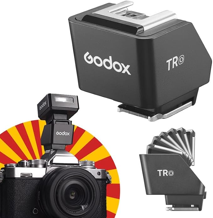 Godox TR-O TR for Olympus TTL HSS Hot Shoe Riser Hot Shoe Extender for GOdox iT30 Pro, iT20, iT22 TTL Flash X3 Trigger for Olympus,Reduce Lens Shadow, Tilt Adjustment 0-90°,for Mini Flash Under 300g by GODOX