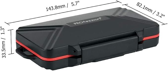 PROfezzion Memory Card Holder Case for CFexpress Type B, XQD, CF, SD & TF | 48 Slots Weatherproof, Heavy Duty Hard Shell, Fits CFexpress Type-B, XQD, CF, SD & MicroSD Cards (Not for CFexpress Type-A) - Image 5