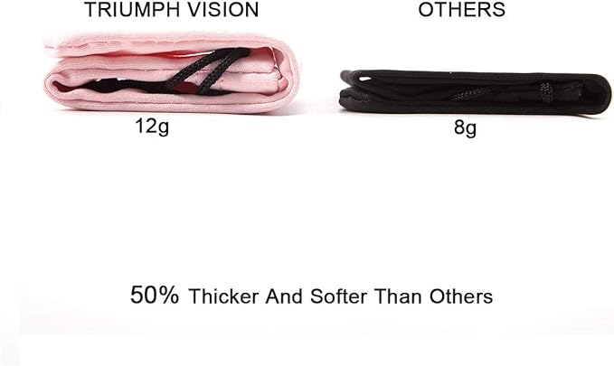 TRIUMPH VISION Glasses Case Soft Eyeglass Case Sunglass Pouch Cloth 3 Pack | Thick Microfiber Pouch Drawstring Pouch Eye Glass Bag Sunglasses Sleeve Storage, Lens Protection Cover,Cleaning Lens Screen - Image 2