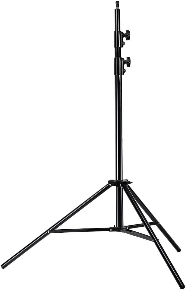 NEEWER Pro 9ft/260cm Spring Loaded Heavy Duty Light Stand | With 1/4" Screw, 5/8" Stud, for Video, Portrait and Photography Lighting by Neewer