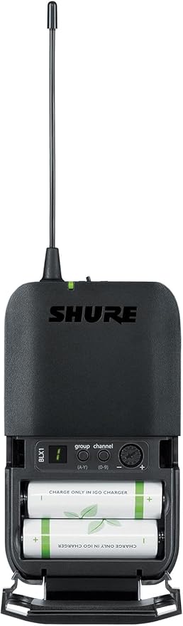 Shure BLX188/CVL Dual Lavalier Audio System H11 Band (572–596 MHz) – BLX88 Dual Receiver, (2) BLX1 Bodypacks & (2) CVL Cardioid Lavalier Mics, Up to 14 Hr Battery, 300 ft Range | Dual-channel BLX88 receiver with CVL cardioid lavaliers for presentations... - Image 9
