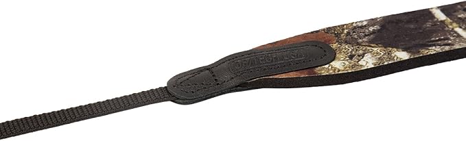 OP/TECH USA E-Z Comfort Strap – Lightweight Neoprene Neck Strap for DSLR, Mirrorless & Binoculars | Slim, Padded, Adjustable 3/8" Webbing – Nature Pattern, Made in USA - Image 3