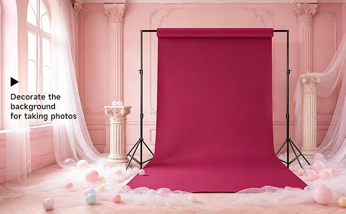 YSKE-Seamless Dusty Rose Paper Backdrop Roll for Photography, Photo Background,Roll of Paper with Backdrop Cover for Background Stand,Thick Anti-Wrinkle Matte(53''x16.4',Dusty Rose/Mauve) - Image 9