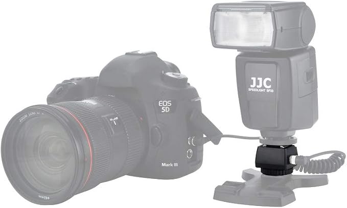 JJC Standard Hot Shoe Adapter with PC Sync Connection Port & 3.5mm Port | for Connecting Cameras to Additional Off-Camera Flash, Studio Ligh, Cold Shoe Foot and 1/4"-20 Tripod Hole on the Bottom - Image 5