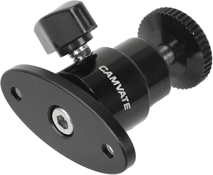 CAMVATE 1/4"-20 Mini Ball Head with Ceiling Mount for CCTV & Video Mount - Image 4