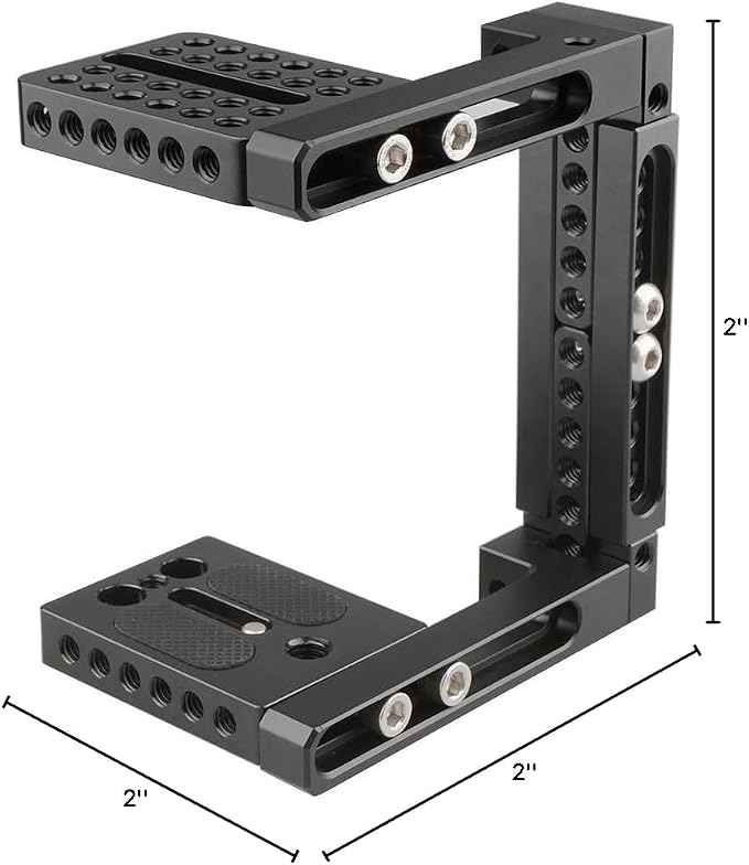 CAMVATE Adjustable Camera Cage Fit for Right Handle and Left Handle Camera - Image 10
