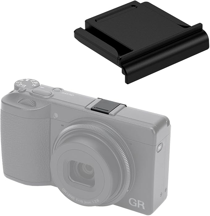JJC Camera Shoe Cover for Ricoh GR IV GRIV GR4 GR IV HDF GR IV Monochrome,Replaces Ricoh GK-2 Shoe Cover, Flash Hot Shoe Cover Cap for GR IV GRIV GR4 GR IV HDF by JJC