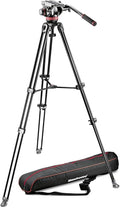 Manfrotto MVK502AM-1 Professional Fluid Video System Aluminum Tripod with Telescop Twin Leg (Black) by Unknown