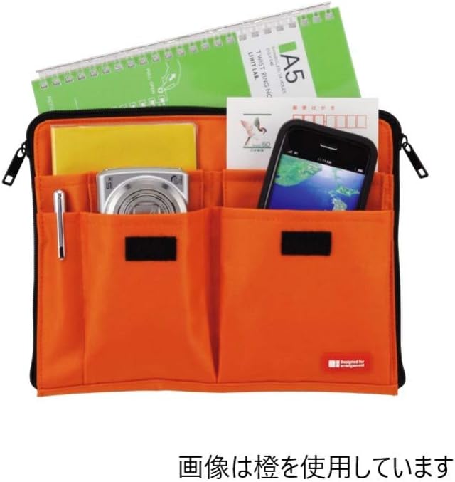 LIHITLAB Laptop Sleeve With Storage Pockets (Bag-in-Bag), 7.1 x 9.8 Inches, Indigo (A7553-11N) - Image 3