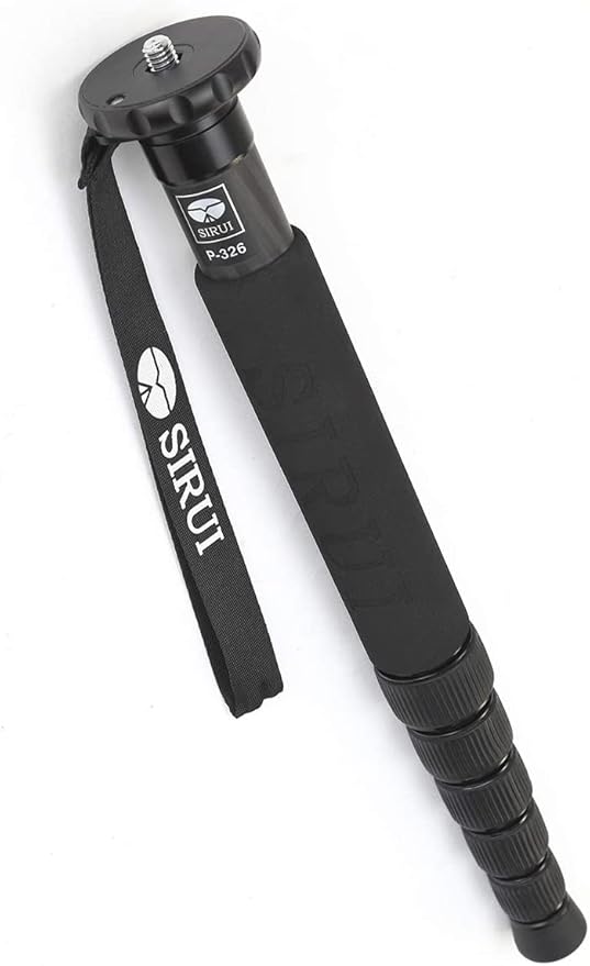 SIRUI Camera Monopod P-326 6 Section Carbon Fiber Compact Lightweight Travel Monopod by SIRUI