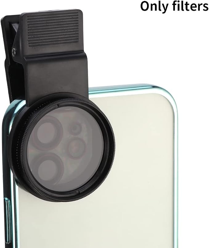 37mm CPL Filter Universal Polarizer Filter Clip-On Circular Polarizer Lens Filter, Polarizing Lens Compatible with Most Mobilephone Models(Color:Black) - Image 4
