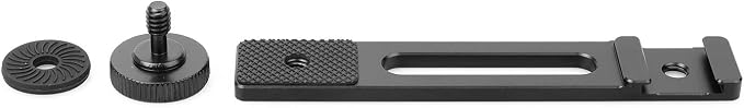 ChromLives Cold Shoe Bracket Extension Bar, Hot Shoe Extension, Microphone Mount with 1/4'' Tripod Screw Compatible with Mirrorless Camera Vlogging Sony A6400 6300 6500 6000 Zhiyun 4 DJI Osmo Pocket - Image 7