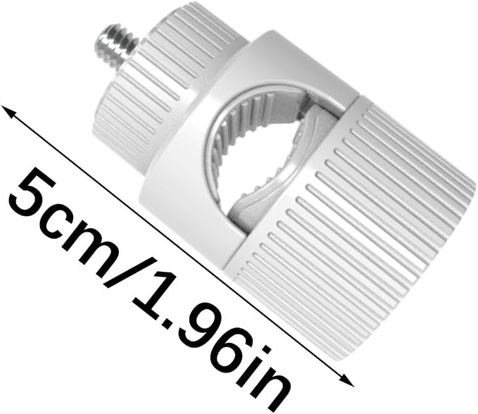 Plastics Round Tube Clamp with 1/4 Inch Screw for Camera Phone Mount Tripods Stand 12mm to 23mm Diameter Plastics Pipe Clamp Base - Image 2