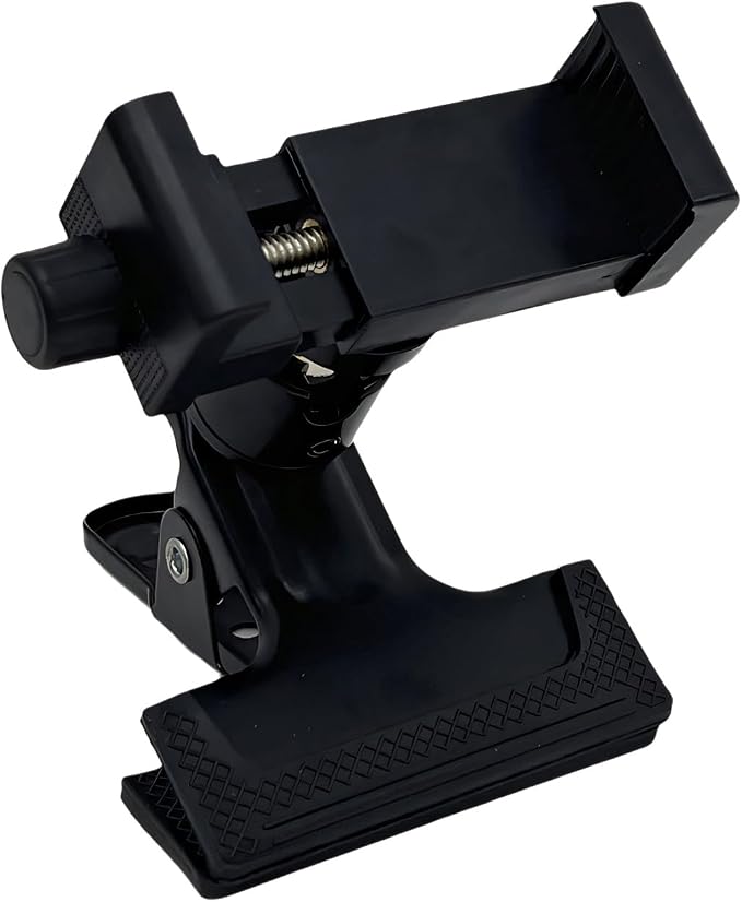 Universal Clamp Mount Phone and Camera Holder, Adjustable Spring Clip Stand,Camera Bracket， Black (1 Pack) - Image 8
