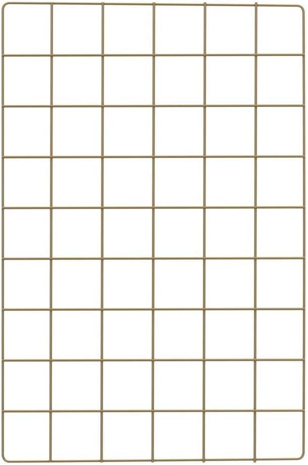 Wall Grid Panel for Photo Display,Wall Storage Organizer,5 Metal Clips & 3 S Hooks & 4 Nails & 4 Plastic Hanging Buckles and 4 Screws Offered,Size 17.5" x 11.8",2 Pack(Gold) - Image 4
