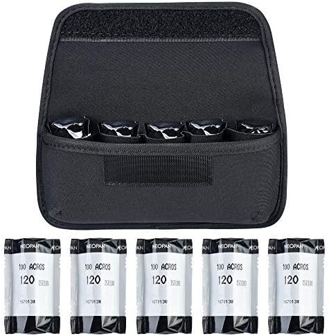 Camera Film 120 Roll Film Neoprene Storage Carrying Case Bag (Black) by TXEsign