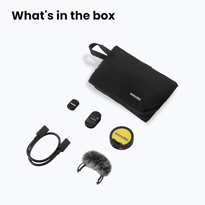 Insta360 Mic Pro Transmitter, Wireless Mini Lavalier Microphone for iPhone/Camera/Android, Video Recording, Bluetooth, Customizable E-Ink Display, 3-Mic Array, 32-bit Float Internal Recording - Image 10
