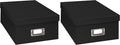 Pioneer Photo Albums Photo Storage Box, Black | Pack of 2 by PioneerPhotoAlbums