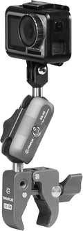 FANAUE Super Clamp Camera Mount,Action Camera Mount,Monitor 360° Ballhead Magic Arm Double Ball Head Adapter (GB-01T) by Fanaue
