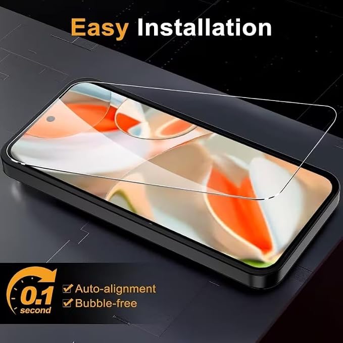 XDesign 3+3 Pack for Google Pixel 10 Pro Screen Protector 6.3 inch, 3 Pack Tempered Glass Screen Protector&3 Pack Camera Lens Protector - Image 4