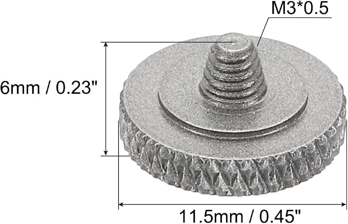 PATIKIL Camera Shutter Button, 3 Pack Soft Shutter Release Button Pure Copper Camera Button Knurled Suitable for Nikon for Fujifilm for Leica DSLR/SLR Camera, Gray - Image 2