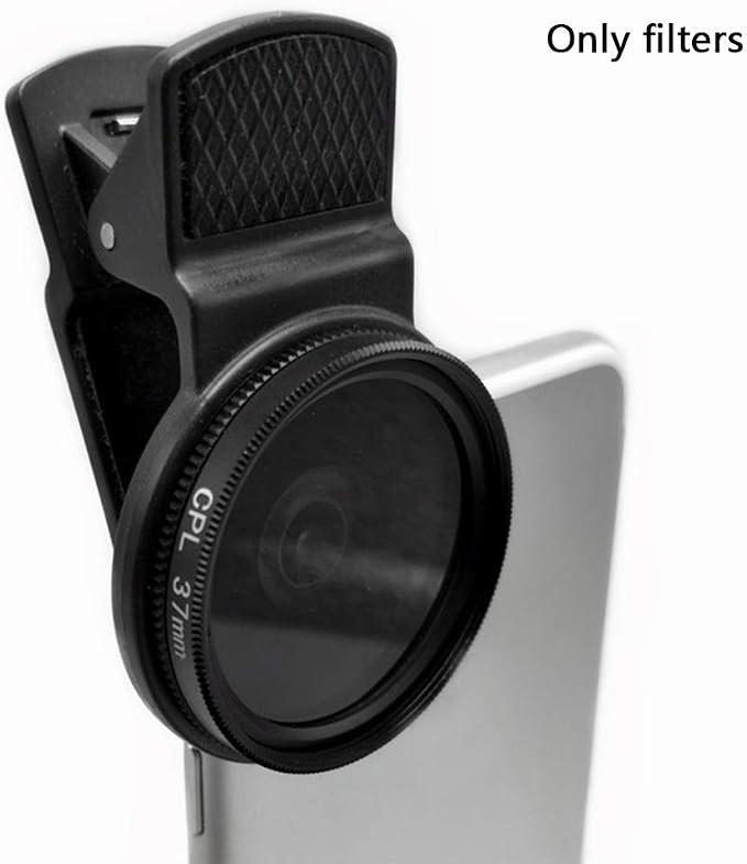 37mm CPL Phone Camera Lens, Universal Polarizer Clip-On Cellphone CPL Filter Compatible with iPhoneSamsung/Android Smartphones - Image 2