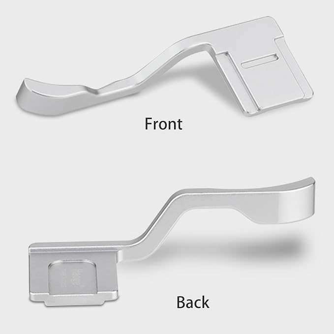 Haoge Metal Hot Shoe Thumb Up Rest Hand Grip for Fujifilm X-T50 XT30III Fuji X-T30 II X-T10 X-T20 X-T30 XT10 XT20 XT30 Camera Silver THB-XT30S - Image 4