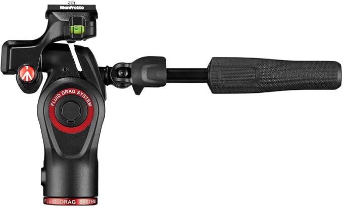 Manfrotto Befree 3-Way Live Camera Tripod Head, Aluminium, 6kg Payload, for Travel Tripods, with Foldable Handles, Fluid Drag System, for Photo and Video, Vlogging Equipment (MH01HY-3WUS) - Image 9