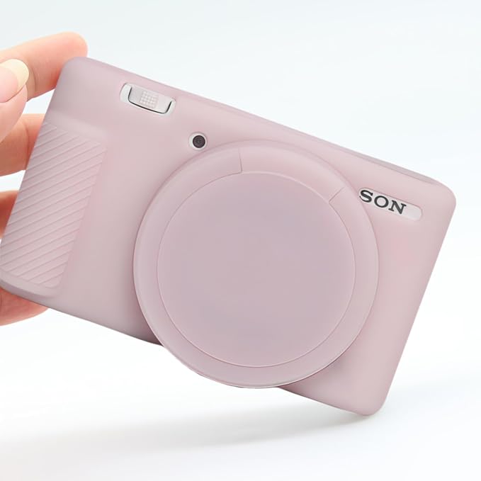 Camera Case for Sony ZV1 Digital Camera.ZV-1 Accessories | Soft Silicone Protective Case Removable Lens Cover,Comes with 2 Screen Protectors and 1 Wrist Strap.(Jelly Pink) - Image 6