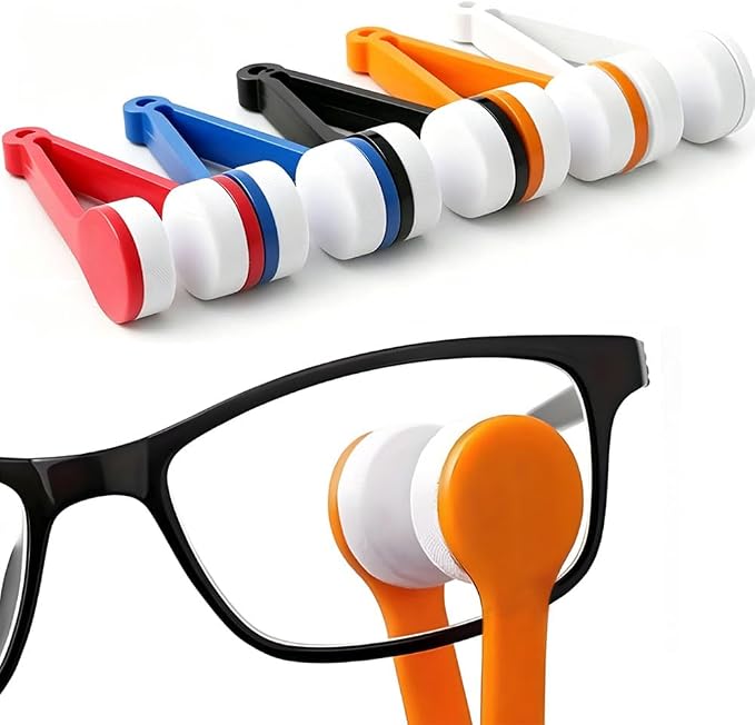 5 PCS Mini Eyeglass Cleaning Tool Kit Portable Spectacles Microfiber Cleaner Soft Brush Clip for Sun Glasses Sunglasses and Lenses by NGUP