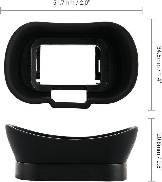 Extended Replace Sony FDA-EP19 Camera Eyecup Viewfinder for Sony A7R VI A7V | Soft Silicon,Camera Eye Cup Eyepiece,for Sony A7R VI A7RVI Alpha A7M5 A7 V A7V IV A1II A7RV A7R V A7R5 A7M4 A7IV A9III A7SIII - Image 8