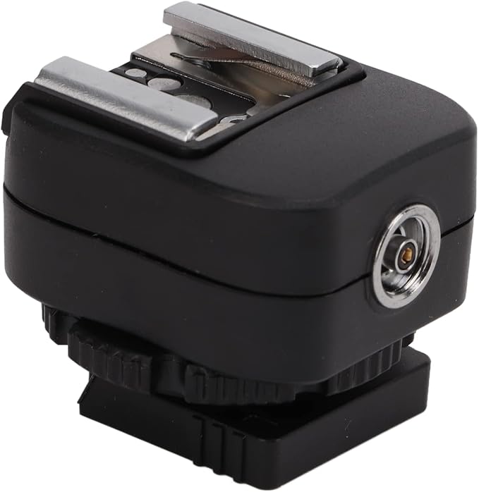 Hot Shoe Adapter, with Extra PC Sync Connection Port, Hotshoe Adapter, for A73 A9 Series Camera to for Flash by Sanpyl