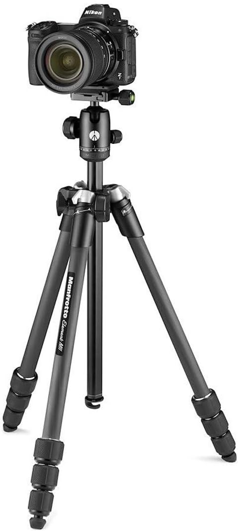 Manfrotto Element MII Mobile Bluetooth MKELMII4BMB-BH, Lightweight Aluminium Travel Tripod, with Carry Bag, Arca-Compatible Ball Head, Load up 8kg, for DSLRs, CSCs, Compact Cameras and Smartphones - Image 4