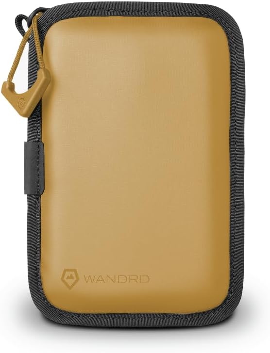 WANDRD Memory Card Case - Durable SD, Micro SD Card Holder for Creators | Camera Accessories & Electronics Organizer for Travel (Dallol Yellow) by WANDRD