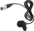 Lavalier Lapel Microphone with Mini XLR Jack, Hand-Free Clip-on Lapel Mic Compatible with Wireless Mic System UHF bodypacks Voice Amplifier by Todlinkoc