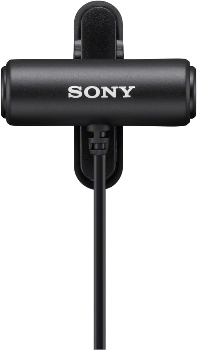 Sony Compact Stereo Lavalier Microphone ECMLV1,Black, Small | Small - Image 4