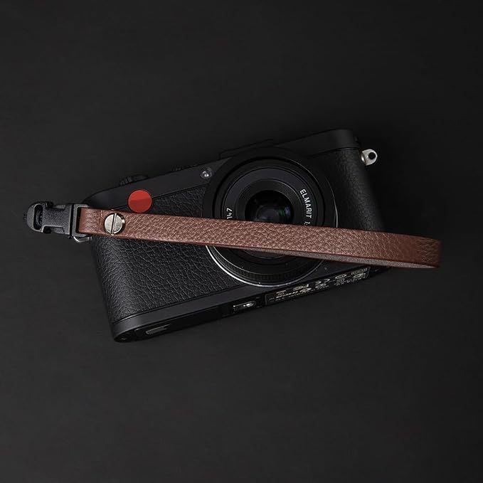 Leather Quick-Release thin camera Shoulder Strap for DSLR SLR | Genuine leather 1cm width 110cm length quick-release buckle 25g Neck Strap For Ricoh for Travel, Street, Outdoor Photography - Image 3