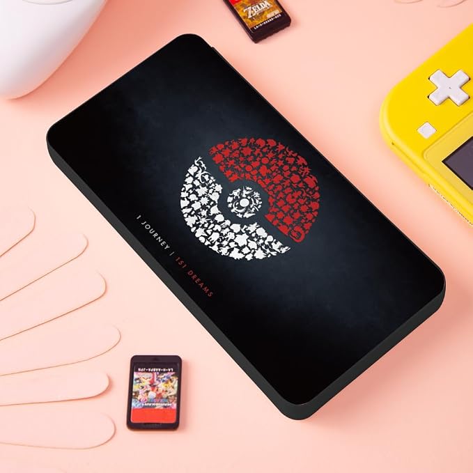 PERFECTSIGHT Switch Game Card Case for Nintendo Switch 2 / Lite/ OLED, Cute 24 Game Holder Cartridge Case for Game Cards and 48 SD Cards, Kawaii Portable Compact Storage Box, Black Ball - Image 7