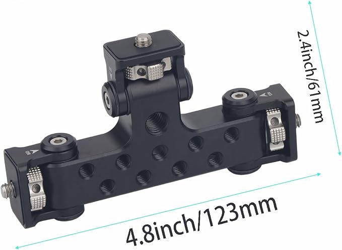 Triple Phone Holder Tripod Mount Adaptor | 180-degree Tilt Head | Vlogging Live Streaming Tool for Camera, Light, Microphone | Multiple Phone Bracket to Tripod - Image 4
