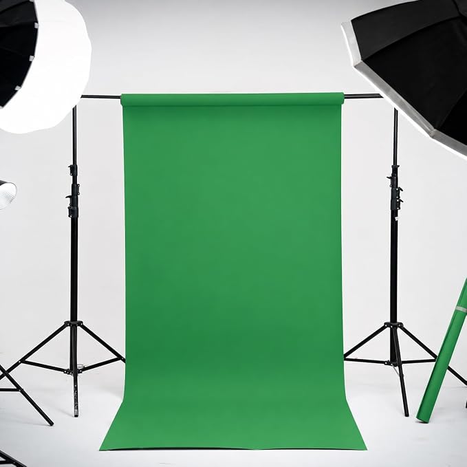 Kate Seamless Paper Backdrop Green Paper Backdrop for Photoshoot (86''x32.8' Stinger) - Image 2